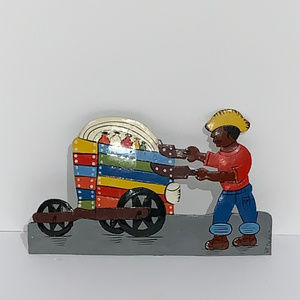 Handcrafted Metal Slushy Merchant Art